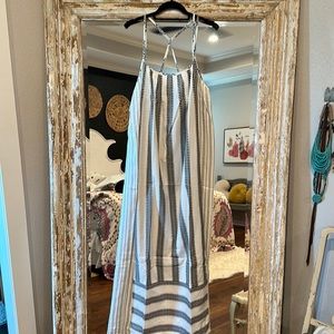 Lovestitch Black and White Striped Maxi Dress